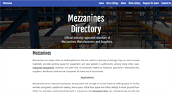 Desktop Screenshot of mezzaninemanufacturers.org