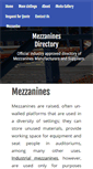 Mobile Screenshot of mezzaninemanufacturers.org
