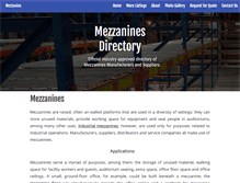 Tablet Screenshot of mezzaninemanufacturers.org